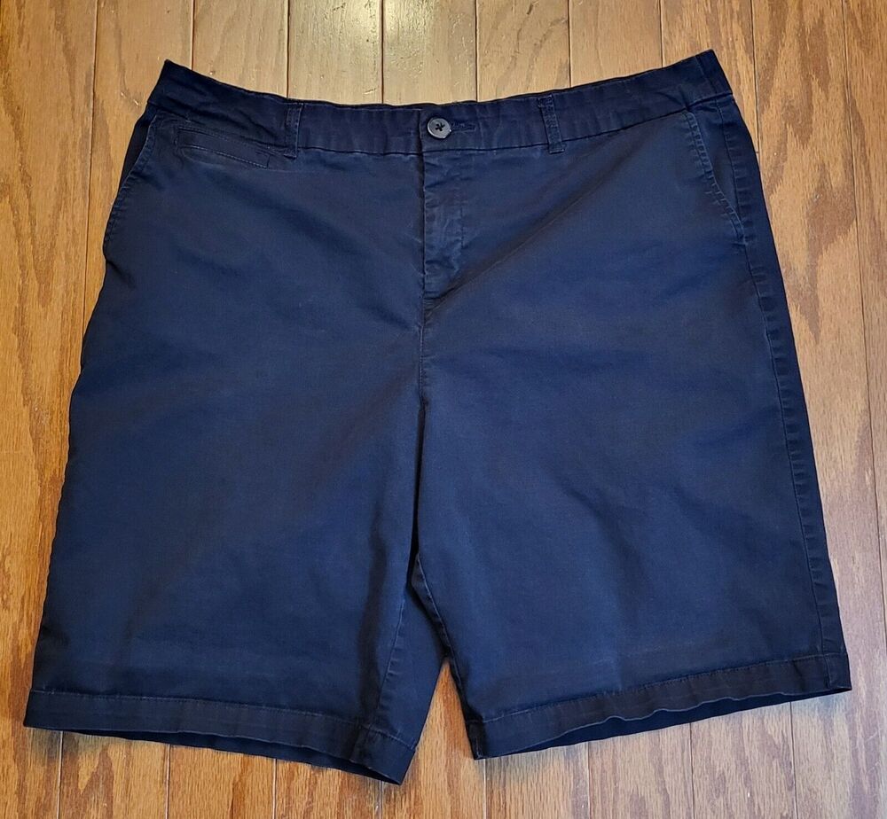 Croft & Barrow Woman Stretch Bermuda Blue Shorts Size 18 Reg
